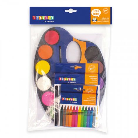 Set acuarele, carioci si creioane colorate Starter - poza 3