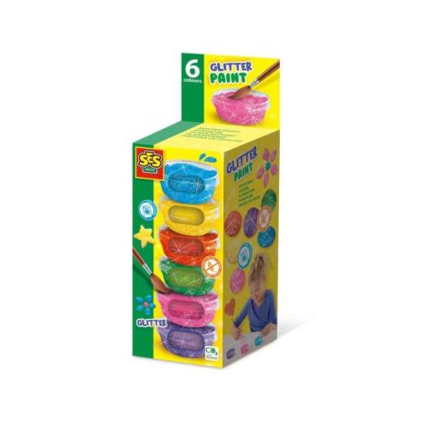 Set acuarele pasta glitter (6 x 45ml) - poza 1