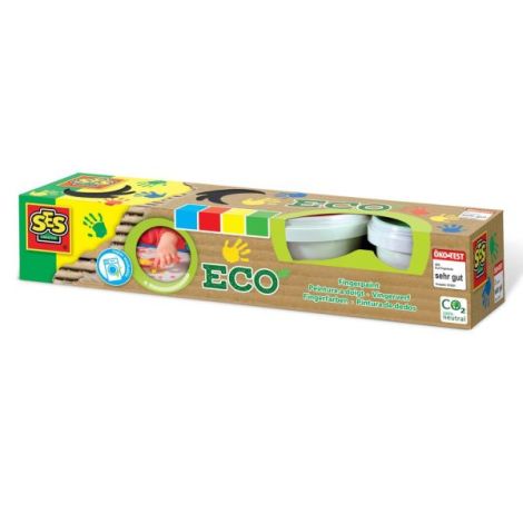 Set acuarele pentru degete 4 culori ECO - poza 1