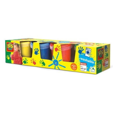 Set acuarele pentru degete 4 x 145 ml - poza 1