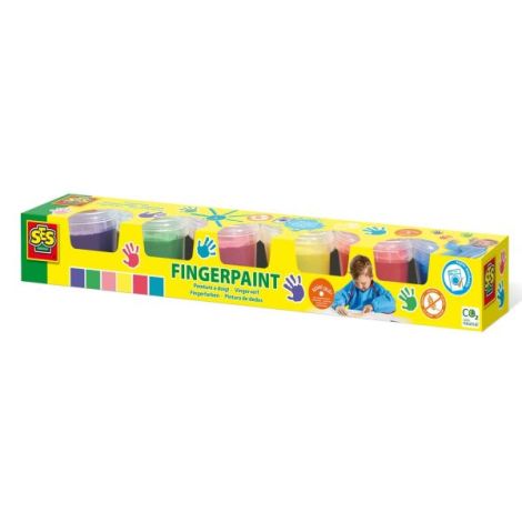 Set acuarele pentru degete 6 x 120 ml - poza 1