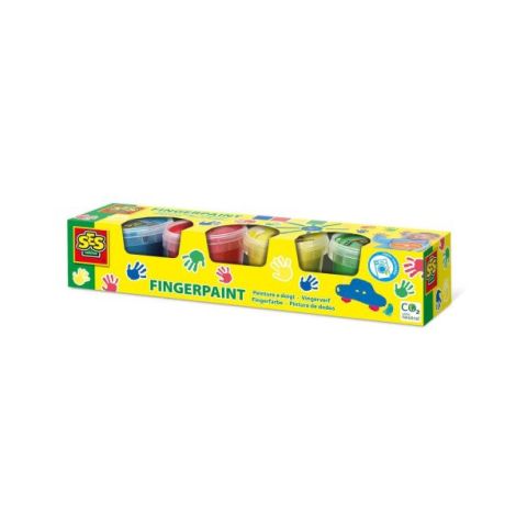Set acuarele pentru degete, culori primare (4 x 110ml) - poza 1