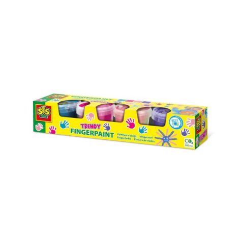 Set acuarele pentru degete, culori trendy (4 x 110ml) - poza 1