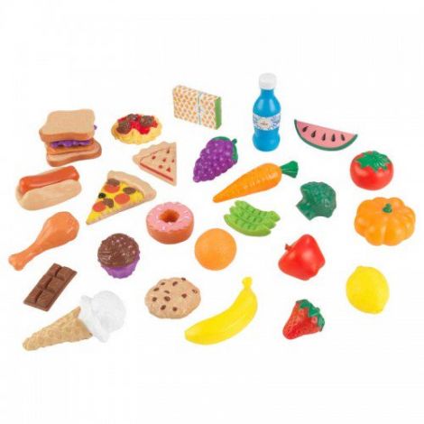 Set alimente de jucarie din lemn 30 piese - poza 1