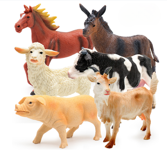 Set animale mari de la ferma - 6 piese (16 - 22 cm)