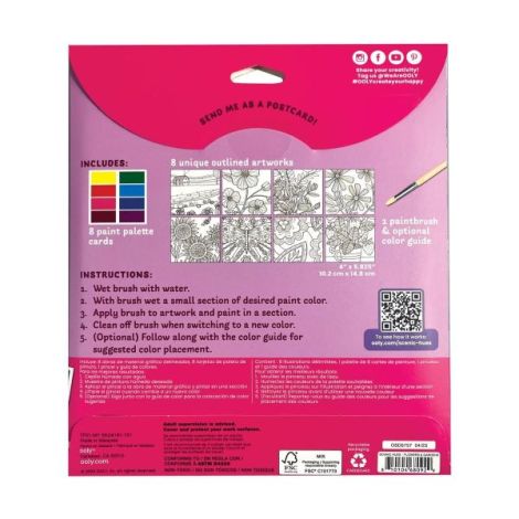Set artistic cu acuarele DIY - Scenic Hues - Flori si gradini - poza 3