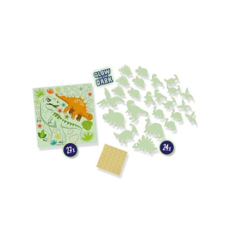 Set autocolante fosforescente cu dinozauri pentru copii - poza 2