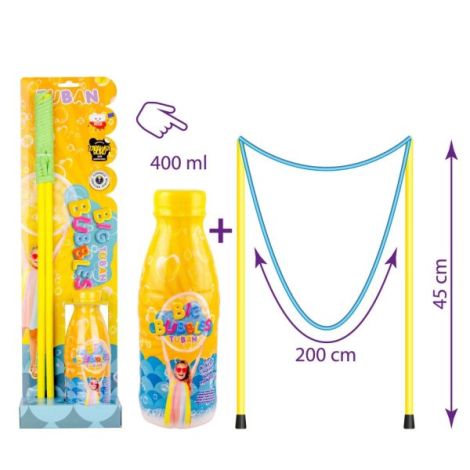 Set Baloane de Sapun - Bagheta + solutie 400 ml - poza 1