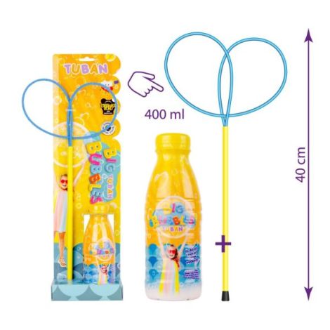 Set Baloane de sapun gigante - accesoriu fluture + solutie 400 ml - poza 1
