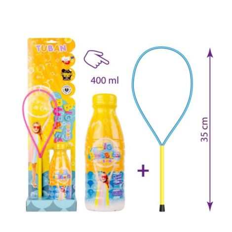 Set Baloane de sapun gigante - Inel + solutie 400 ml - poza 1