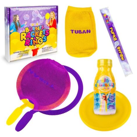 Set Baloane de sapun gigante - Rachete si Inele + solutie - poza 1