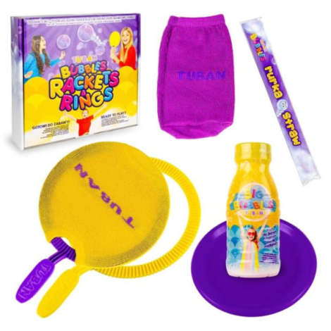 Set Baloane de sapun gigante - Rachete si Inele + solutie - poza 4