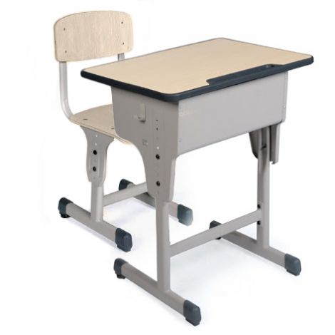 Set banca si scaun scolar individuale cu inaltime reglabila 64 - 79 - poza 1