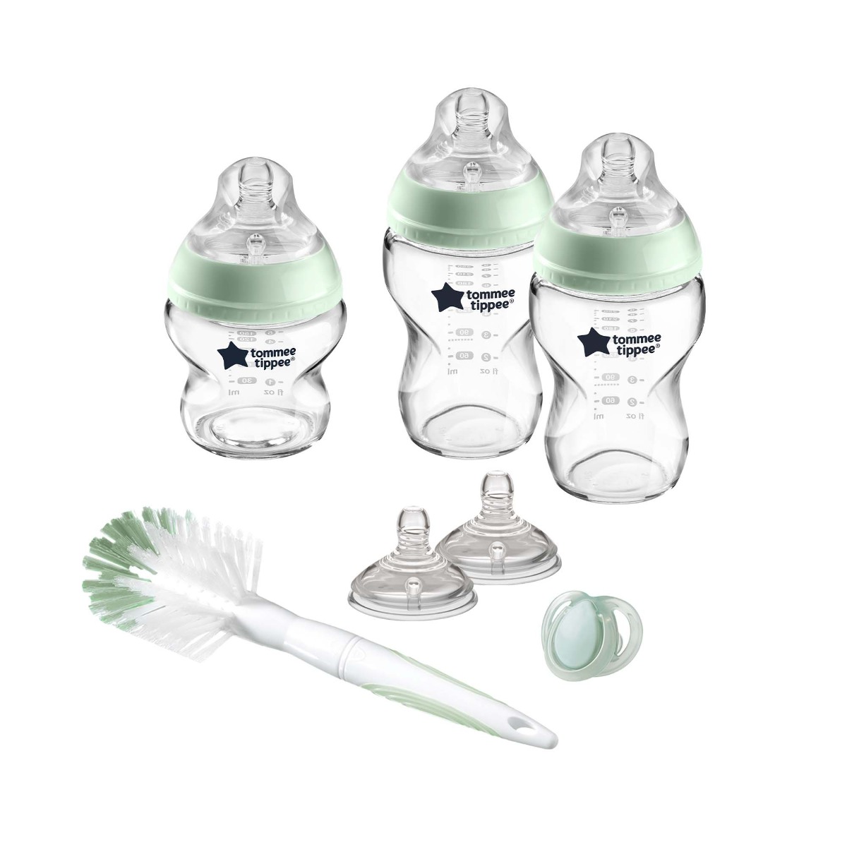 Set biberoane din sticla Tommee Tippee Easy Vent 0 luni + - poza 1