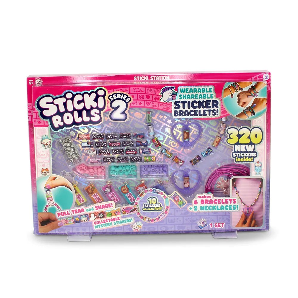 Set Bijuterii Sticki Rolls Seria 2 cu 320 Stickere Activitate DIY pentru Fete - poza 1