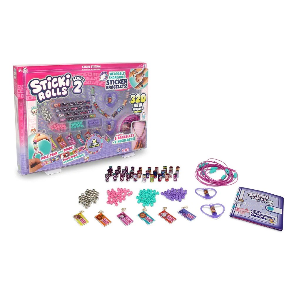 Set Bijuterii Sticki Rolls Seria 2 cu 320 Stickere Activitate DIY pentru Fete - poza 2