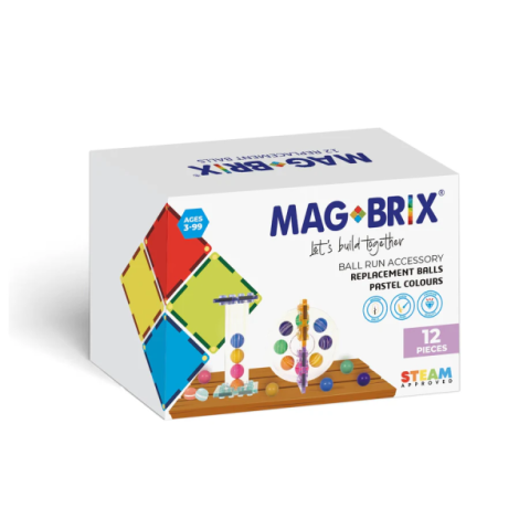 Set bile lemn pentru circuitul cu bile Magbrix Marble Run - poza 1