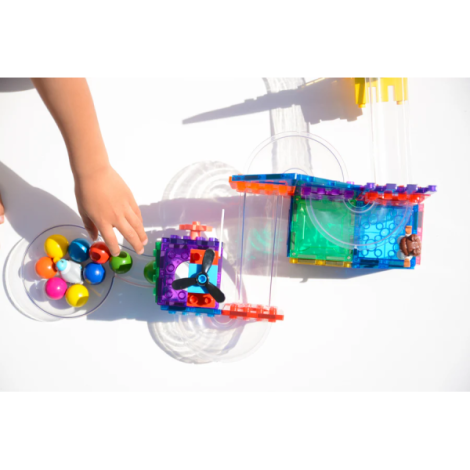 Set bile lemn pentru circuitul cu bile Magbrix Marble Run - poza 4