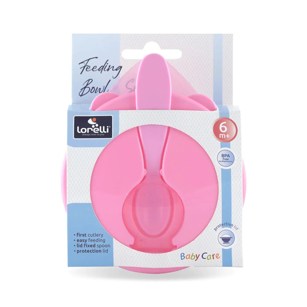 Set bol si lingura Lorelli Baby Care Roz - poza 3