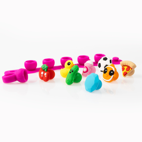 Set Bratara si inel cu talismane pop-it Plip Charms