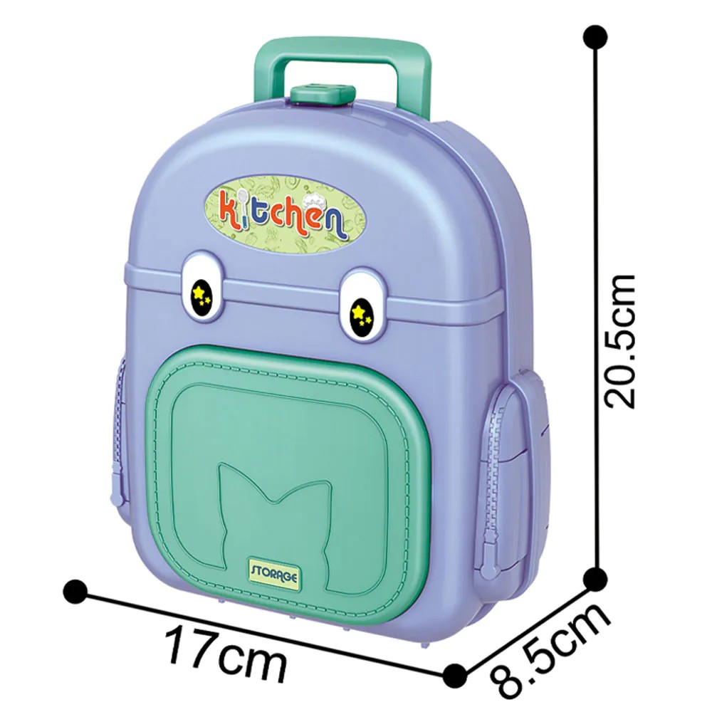 Set bucatarie 2 in 1 in rucsac Kitchen Backpack Mov - poza 2