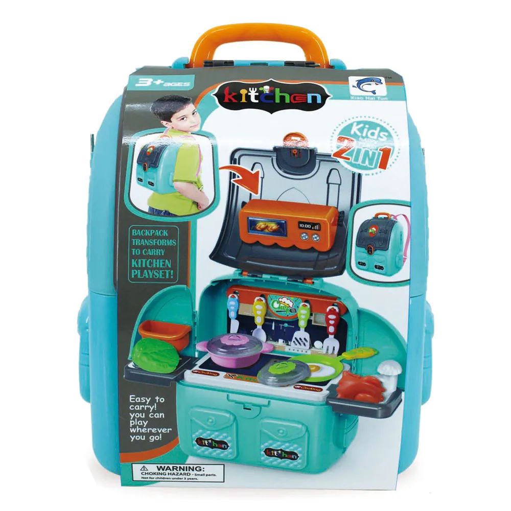 Set bucatarie in rucsac Kitchen Backpack Albastru - poza 2