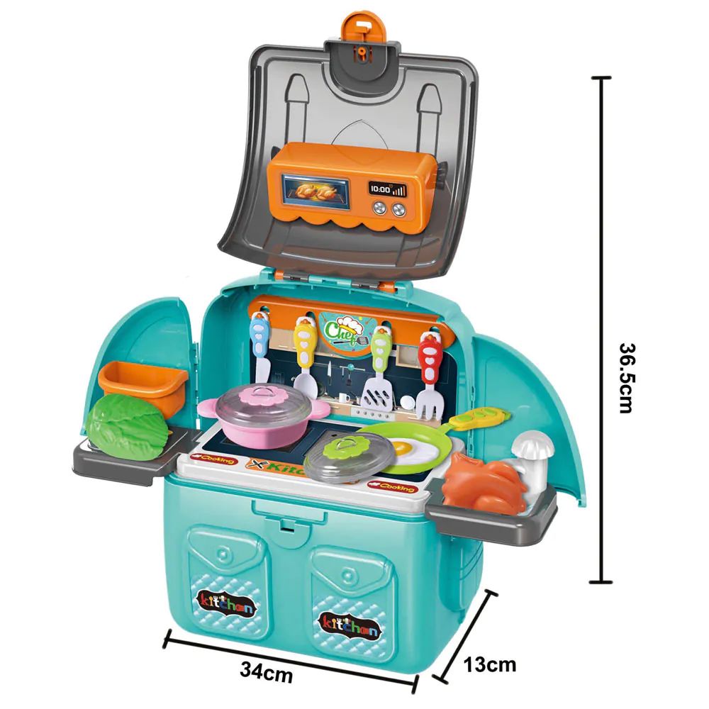 Set bucatarie in rucsac Kitchen Backpack Albastru - poza 3
