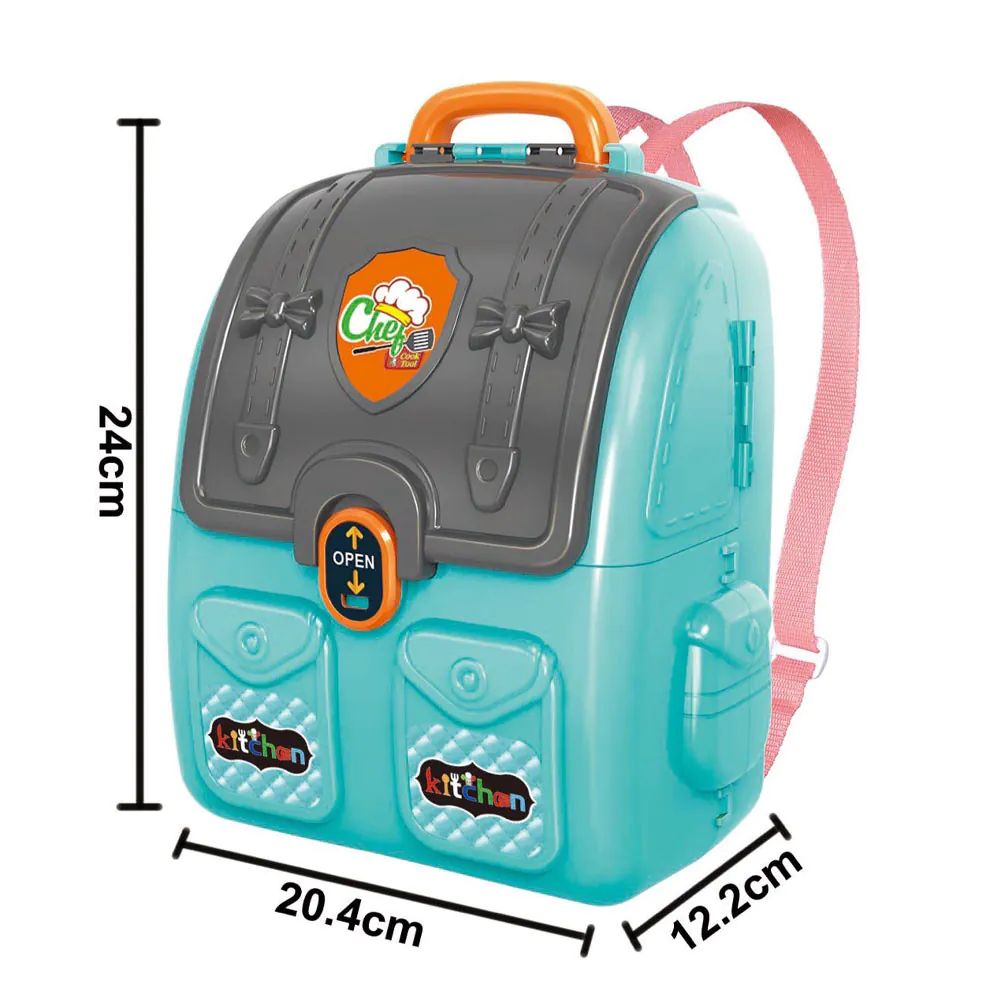 Set bucatarie in rucsac Kitchen Backpack Albastru - poza 4