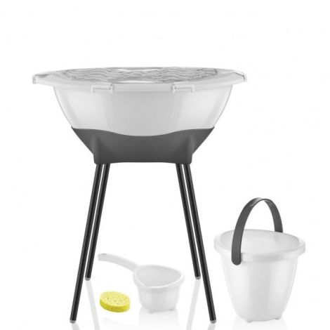 Set cadita de baie BabyJem Elegant (Culoare: Gri) - poza 5