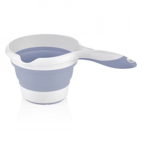Set cadita pliabila de baie Babyjem, 5 piese (Culoare: Gri) - poza 3