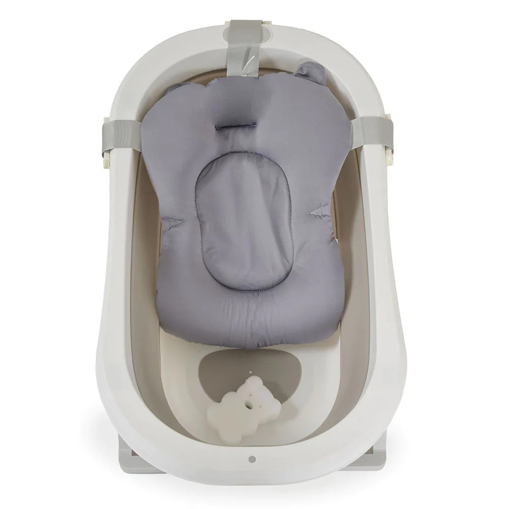 Set cadita pliabila si reductor textil Cangaroo Palma 75 x 35 cm Grey - poza 1
