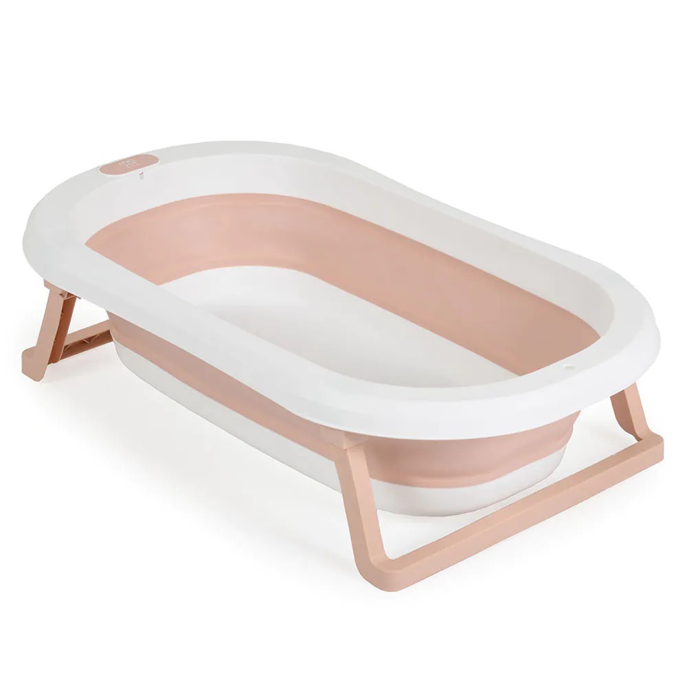 Set cadita pliabila si reductor textil Cangaroo Palma 75 x 35 cm Pink - poza 3