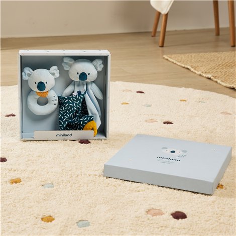 Set cadou bebe - zornaitoare si paturica moale de atasament Koala, de la 0 luni - poza 4