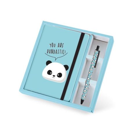 Set cadou cu carnet A5 si pix erasable, Pandastic