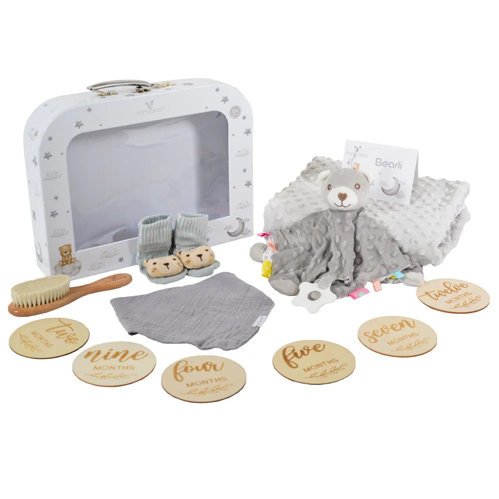 Set cadou pentru bebelusi Cangaroo 6 in 1 Bearli Gri - poza 1