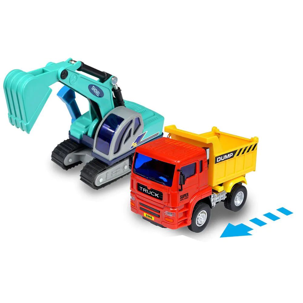 Set camion si excavator cu senile Power Truck - poza 3
