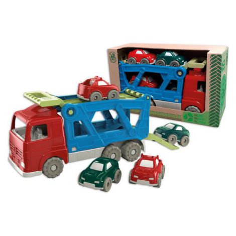 Set Camion transportor de masini cu patru masinute - poza 1