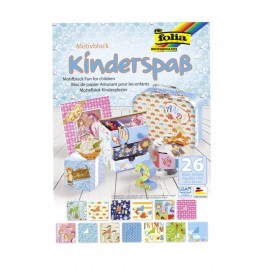 Set carton si hartie imprimata Kids