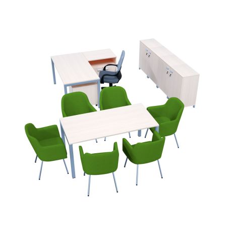 Set complet de mobilier K2 pentru birou director scoala, gradinita - poza 5