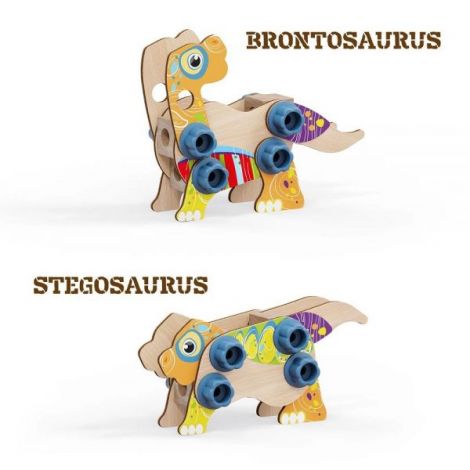 Set constructie dinozauri Quercetti Bio - poza 4