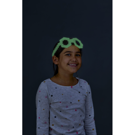 Set constructie educativ Plus-Plus Glow in the Dark, 3000 piese pentru activitati STEM si dezvoltare creativa - poza 3