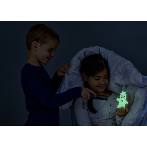Set constructie educativ Plus-Plus Glow in the Dark, 3000 piese pentru activitati STEM si dezvoltare creativa - poza 4