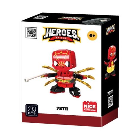 Set constructie Erou Masca Rosie , supererou cu puteri de paianjen, 215 piese - poza 1