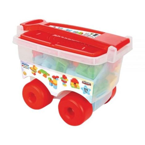 Set constructie Pilsan Master Blocks in Trolley 56 piese - poza 3
