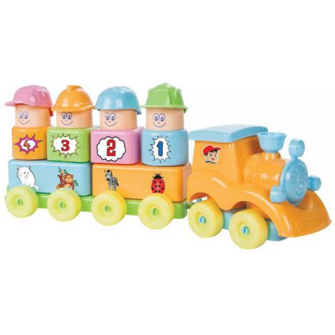Set constructie Pilsan My First Train 33 piese - poza 1