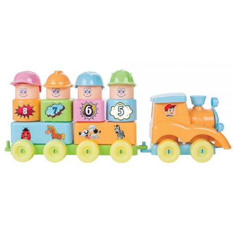 Set constructie Pilsan My First Train 33 piese - poza 2