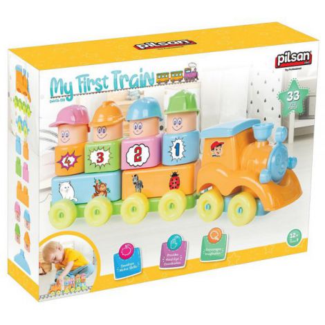Set constructie Pilsan My First Train 33 piese - poza 3