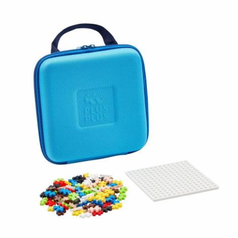 Set constructie Plus-Plus, 100 piese, portabil, in geanta cu fermoar - poza 3