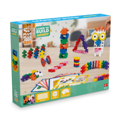 Set constructie Plus-Plus, 130 piese mari, Invata sa construiesti - poza 1