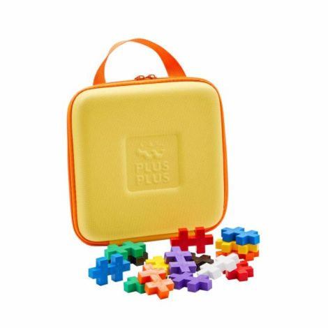 Set constructie Plus-Plus, 15 piese mari, portabil, in geanta cu fermoar - poza 1